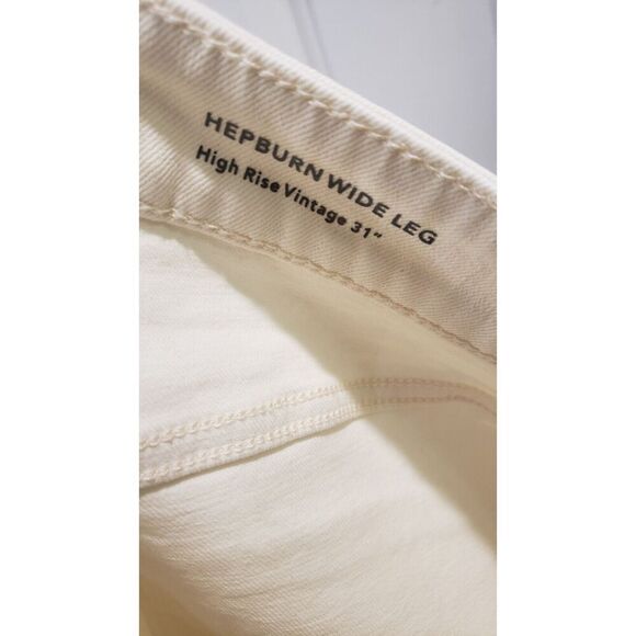 DL1961 Hepburn Wide Leg High Rise Vintage Jeans-Eggshell Size 20W NWT MSRP $199 - Picture 15 of 16